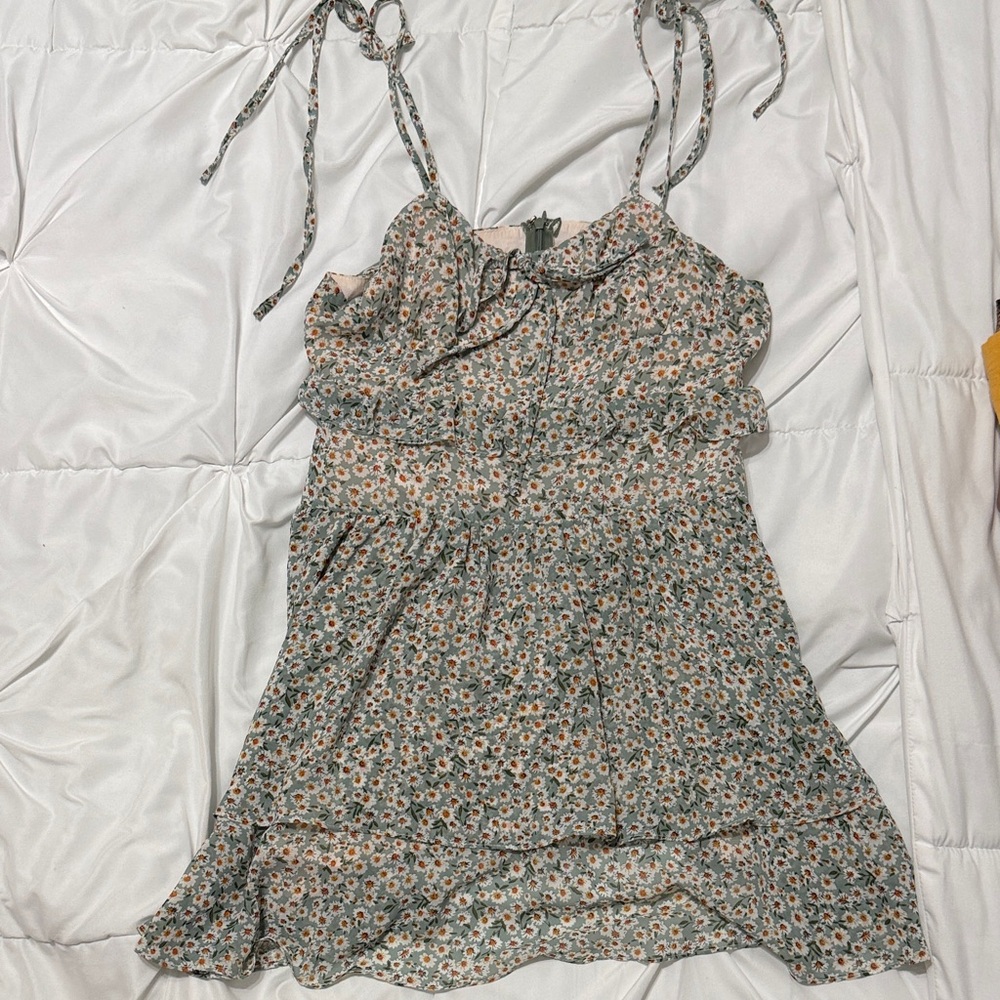 Zoey Reva Floral Dress with Tie Straps